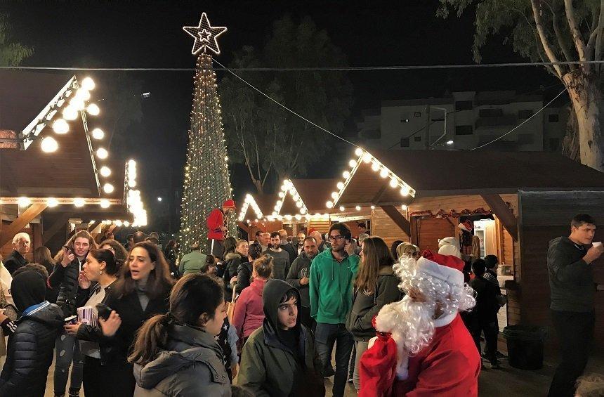 PHOTOS + VIDEO: An amazing, festive setting in the Christmas park of Yermasoyia!